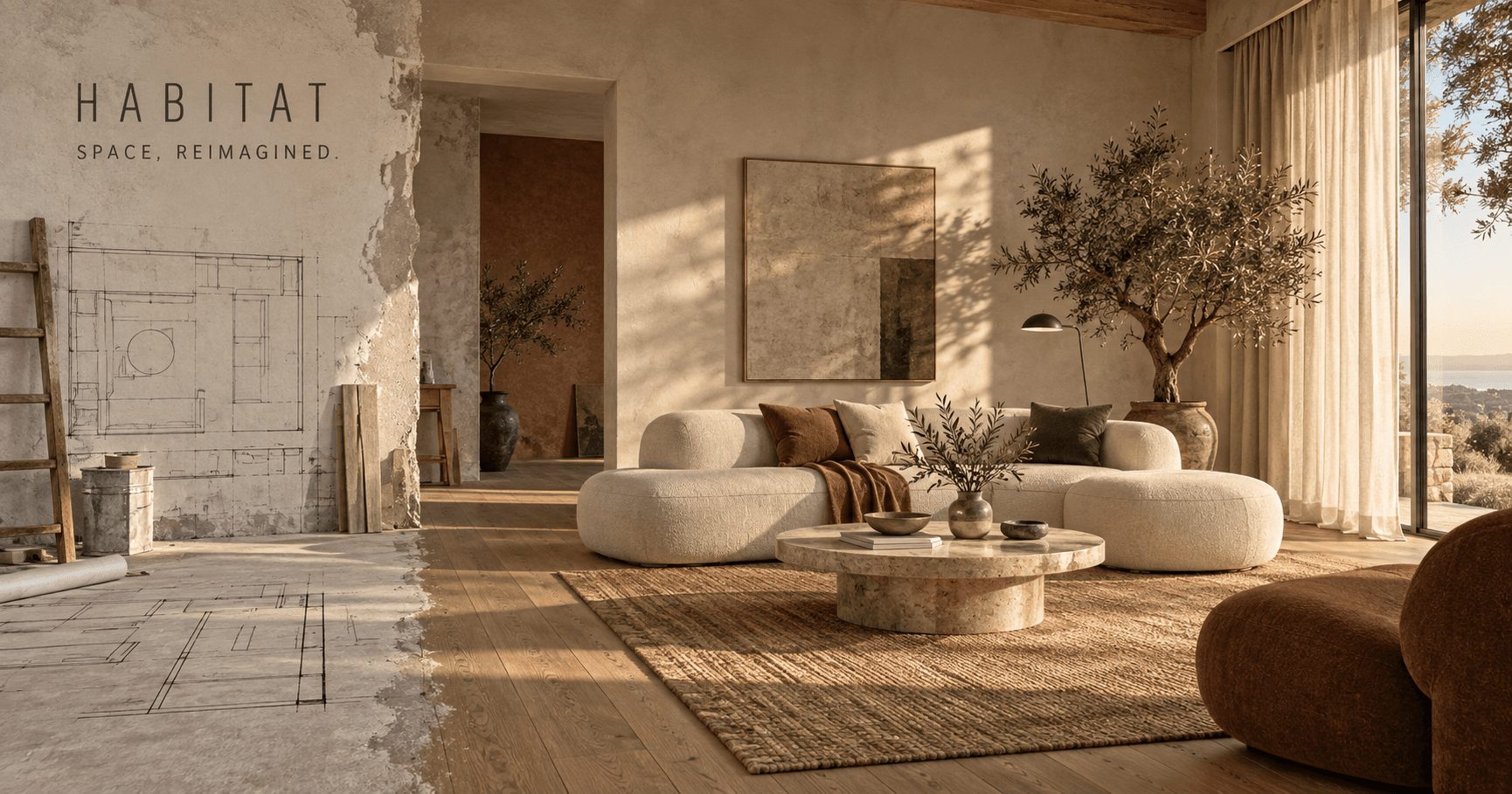 Habitat: Interior studio · scroll-led 3D experience
